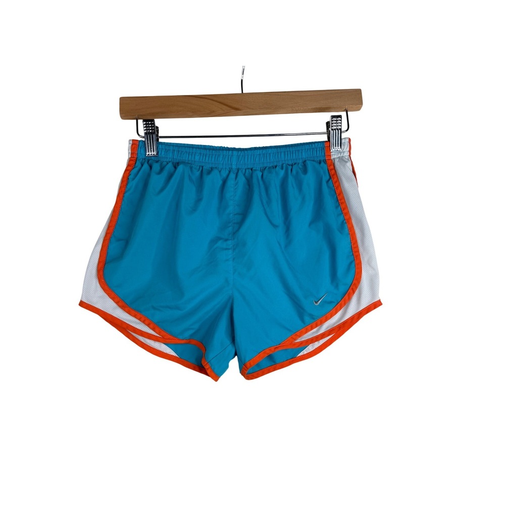 Nike Dri Fit‎ Tempo Running Shorts size XS Blue/Orange/White